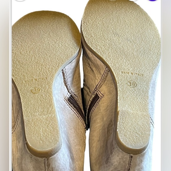 Napoleoni Womens  Gray Suede Knee High Boots Size 39‎ (8.5 US) Made In Italy - Picture 10 of 12